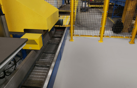 Endura-Veyor Metal Handling Hinged Steel Belt Conveyor with Chute